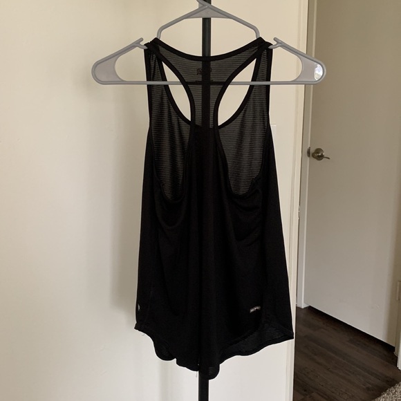 Black Striped Workout Top - Picture 3 of 4